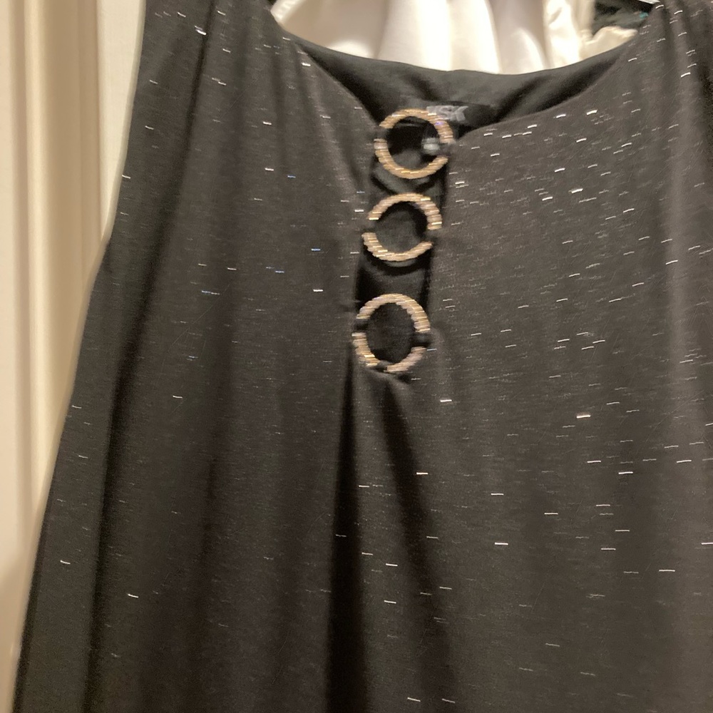 Ladies, sleeveless black, sparkling dress